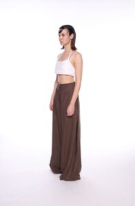 REGUSH Besa Brown Linen Pants 2