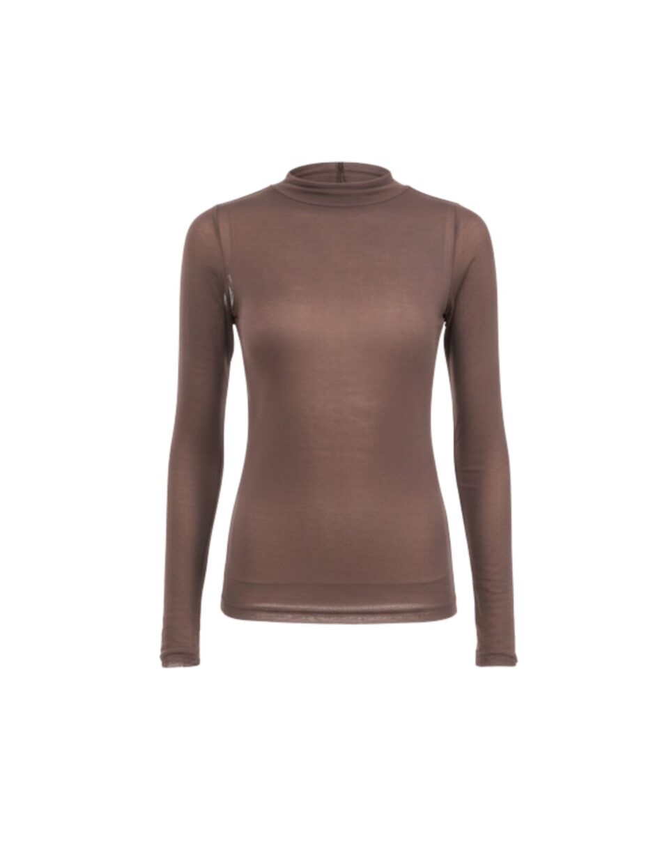 Ebus Brown Turtleneck Top