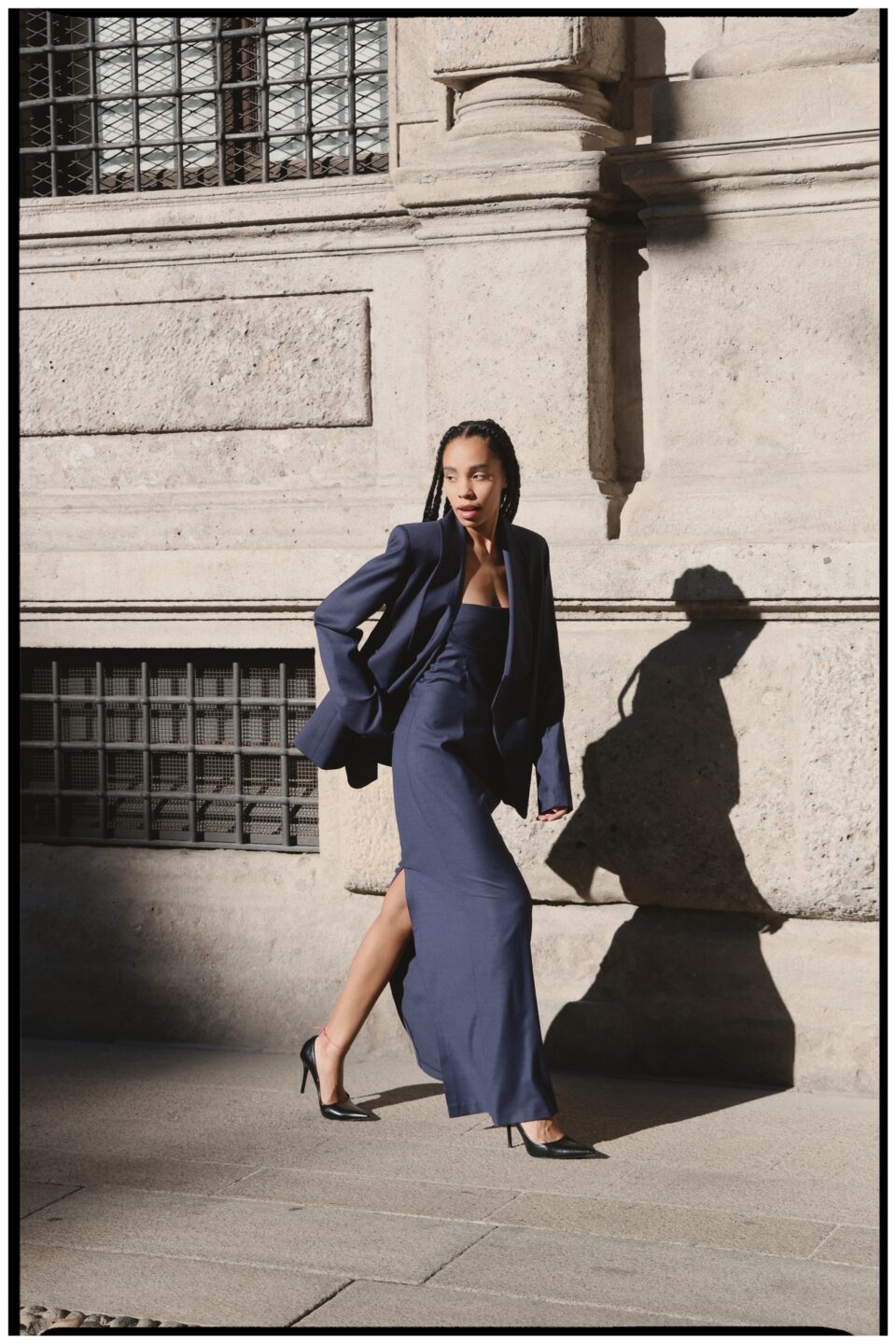 Fatia Long Blue Dress