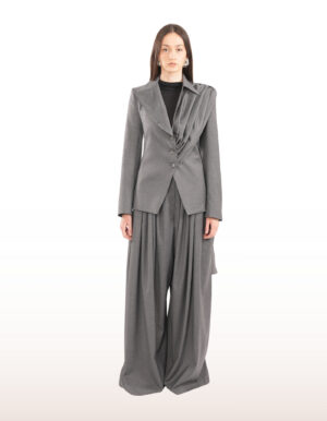 Regush Teuta Tailered Jacket with removable scarf 1