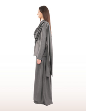 Regush Teuta Tailered Jacket with removable scarf 3