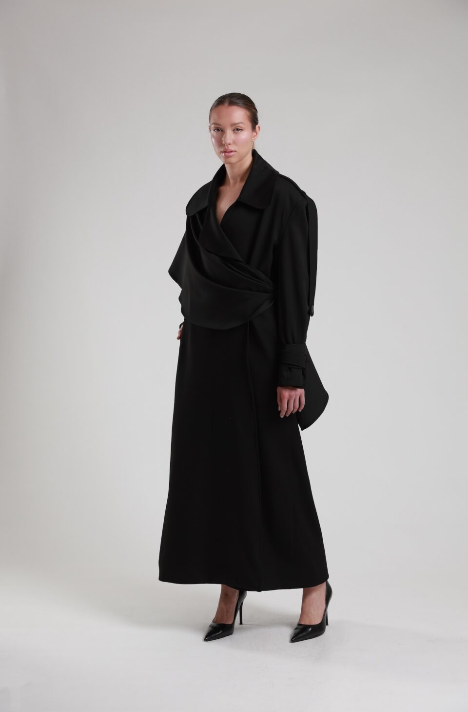 Sara Trench Coat in Black