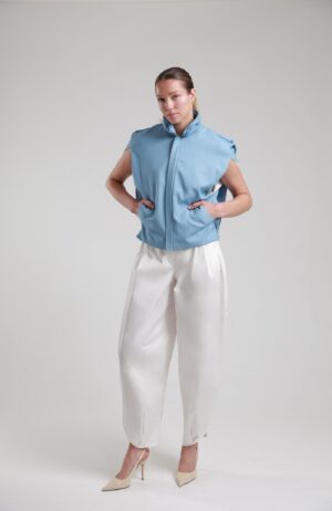 Regush AIKID JACKET Blue and ARINIST White TROUSERS4