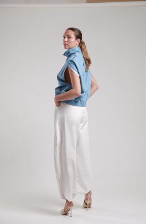 Regush AIKID JACKET Blue and ARINIST White TROUSERS5