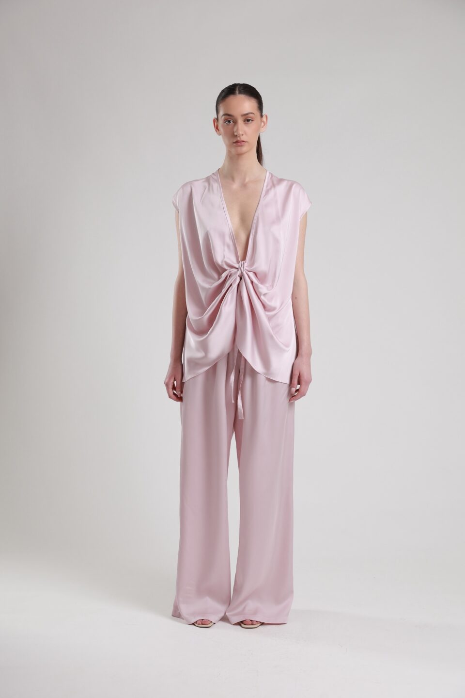 Adea Pink Satin Top