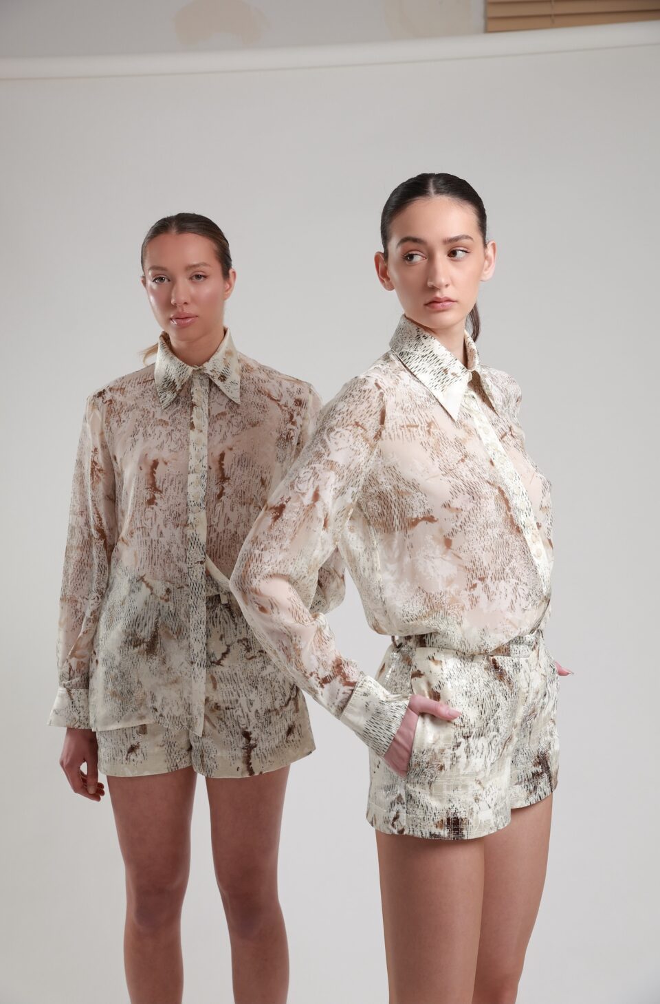 Bozhur Printed Silk Shirt