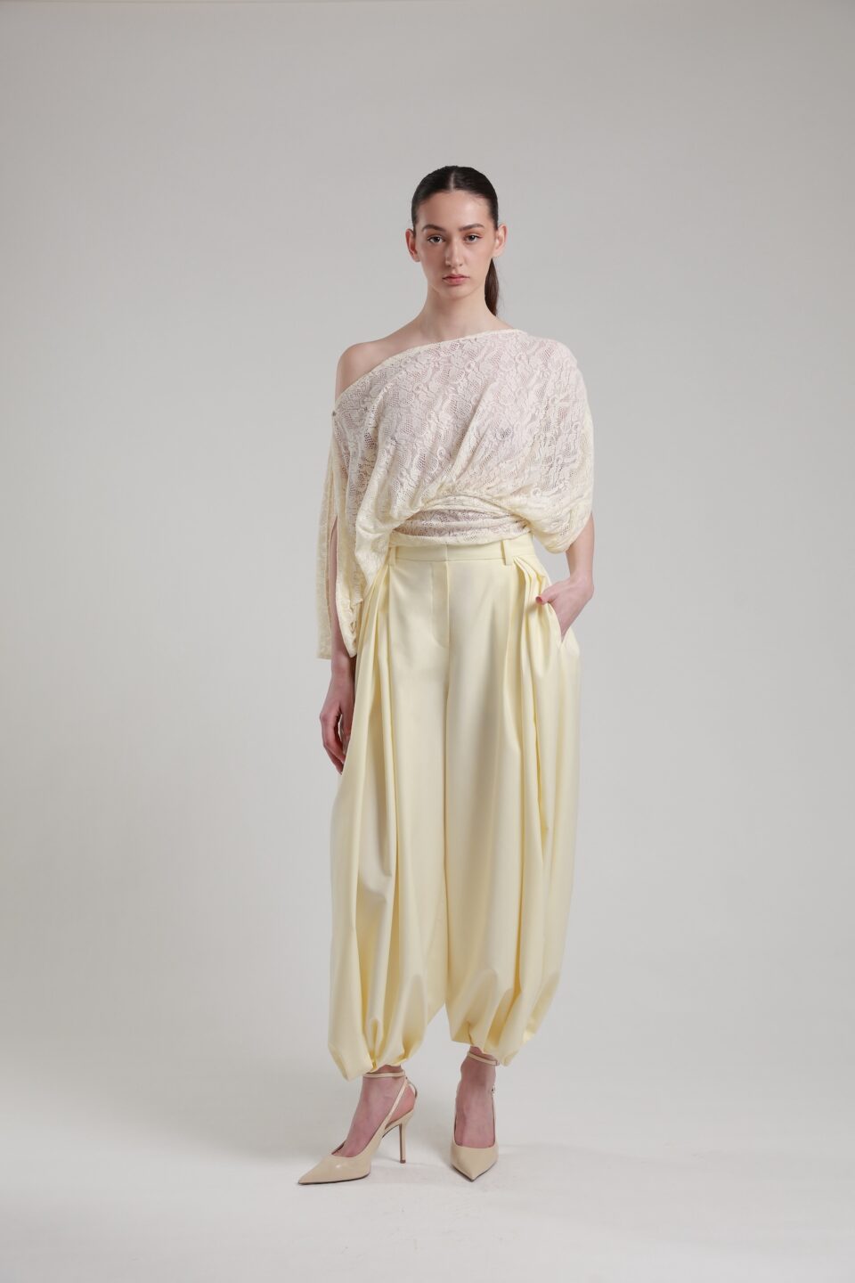 Audol Lace Ivory Top