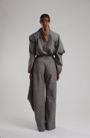 Regush DITILIA PINSTRIPE LINEN JACKET 3